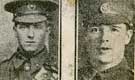 Private Walter Clover, R.N.D.E. (Royal Naval Division Engineers) and Private C. W. Lewis, York and Lancaster Regiment [1st/5th Battalion]