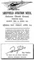 Sheffield Aviation Week advertisement Sheffield Aviation Week advertisement