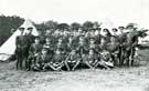 Battalion officers at Hucklow Camp, York and Lancaster Regiment, 4th Volunteer Battalion