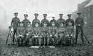 York and Lancaster Regiment, 4th Volunteer Battalion - Battalion Signallers. Lieutenant Rickaby in centre.
