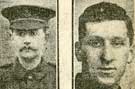 left to right: Private H. T. Skelton, York and Lancaster Regiment, Birdwell, missing; Private F. [Frank Herbert] Peace, York and Lancaster Regiment [12th Battalion], Penistone, missing