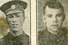 Left to right: Private J [Jasper] Bower, York and Lancaster Regiment [10th Battalion], Sheffield died of wounds; Private Robert Leary, Royal Scottish Fusiliers, Sheffield, wounded
