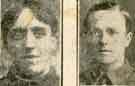 Left to right: Private J. Holmshaw, wounded and Sapper G. Maskery, Royal Engineers, Walkley Sheffield, wounded