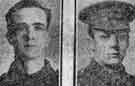 Left to right: Private Alfred Shaw, Royal Fusiliers, Sheffield, killed; Private Joseph Evans, East Yorkshire Regiment, Sheffield, killed