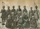 Group of Indian soldiers, with some members of the Sheffield City Battalion, on active service in Egypt. Captain Douglas Allan is seen in the centre. Group of Indian soldiers, with some members of the Sheffield City Battalion, on active service in Egypt. Captain Douglas Allan is seen in the centre.
