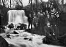 Deaf and dumb ramblers at Porter Falls, New Year's Day 1902
