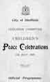 Cover of Children's peace celebrations official programme
