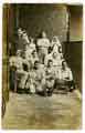 View: y07207 Unidentified soldiers of World War One (wearing their 'Blues') and nurses, possibly taken at Sheffield's Royal Hospital in 1916