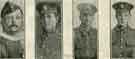 Four Sheffield men who have been killed at the front, together with three others while serving with the York and Lancaster Regiment. 