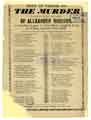 Verses on the murder committed on the body of Alexander Robison, a travelling draper, at East bank, Sheffield Park, on Friday September 3rd, 1852 