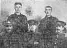 Five men from Sheffield district formerly in the York and Lancaster Regiment, now in West Yorkshire Regiment all doing good work in the Near East. Back row (left to right): Private Fallon (Wombwell), Private Hoden (Rotherham Five men from Sheffield district formerly in the York and Lancaster Regiment, now in West Yorkshire Regiment all doing good work in the Near East. Back row (left to right): Private Fallon (Wombwell), Private Hoden (Rotherham