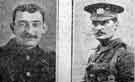 Left to right: Private J. F. Jackson, York and Lancaster Regiment, Sheffield twice wounded and now reported killed. Private W Slater of 100 Rutland road, Sheffield, Loyal North Lancashires, died from wounds and buried at Sheffield yesterday