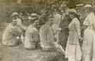 The Ecclesall Primrose League entertained a number of wounded soldiers on Saturday at Westbrook House. Our photograph shows a 'fortune telling' incident