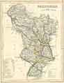Map of Derbyshire with railways and proposed railways by J. Archer