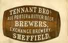 View: y09368 Tennant Brothers Ltd., Brewers, Exchange Brewery, Bridge Street, advertisement