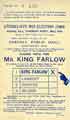 Attercliffe By-election, 1909, election flier (back): S King-Farlow (Conservative Party candidate) Attercliffe By-election, 1909, election flier (back): S King-Farlow (Conservative Party candidate)