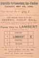 Attercliffe By-election, 1909, election flier (back): Richard Lambert (Liberal Party candidate) Attercliffe By-election, 1909, election flier (back): Richard Lambert (Liberal Party candidate)