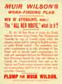Attercliffe By-election, 1909, election flier (front): A Muir-Wilson (Independent Tariff Reform candidate) Attercliffe By-election, 1909, election flier (front): A Muir-Wilson (Independent Tariff Reform candidate)