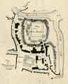 Plan of Sheffield Castle about 1700 drawn in the 1930s