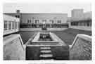 Shirecliffe Council School, Junior School - quadrangle and lily pond