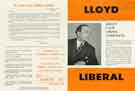 Election leaflet of Denis Lloyd, Liberal candidate for the Hallam constituency