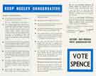 Election leaflet of John Spence (1920-1986) Conservative candidate for the Heeley constituency