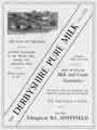 Advertisement for The Derbyshire Pure Milk Co. Ltd., Effingham Road