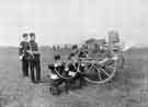 Boer War: Maxim Gun Detachment (Hallamshire Rifles) from a photograph taken at the Camp. Bessingly Fields, Bridlington