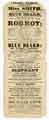 Sheffield Theatre Bill - for the benefit of Miss Smith, the grand musical romance of Blue Beard, the popular opera of Rob Roy or, Auld Lang Syne  ...