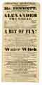 Sheffield Theatre Bill - for the benefit of Mr Bennett, the tragedy of Alexander the Great; an operetta entitled A bit of Fun!; the favourite Bolero by Mr and Mrs Leclercq; the new nautical buretta called The Water Witch