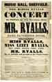 View: y10453 Music Hall, Sheffield, The Misses Ryalls have much pleasure in announcing to their friends and the public of Sheffield, that they will give a convert in the Music Hall ...