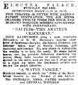 View: y10533 Influenza Pandemic: Advertisement for Electra Palace, Fitzalan Square