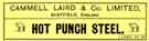 Cammell Laird and Co. Ltd., label for hot punch steel, c. 1915