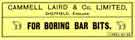 Cammell Laird and Co. Ltd., label for boring bar bits, c. 1915
