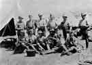 Boer War: On the Veldt. This interesting was photograph was taken in Maitland Camp soon after the arrival of the Imperial Yeomanry in South Africa