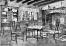Illustration of a house interior furnished by T.B. and W. Cockayne,