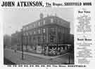 Advertisement for John Atkinson Ltd., drapers, Nos. 76 - 90 The Moor 