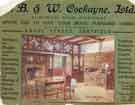 Advertisement for T. B. and W. Cockayne Ltd., Angel Street