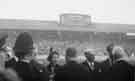Visit of Queen Elizabeth and HRH the Duke of Edinburgh to Hillsborough football ground to see the children's display during their visit of 27th October 1954