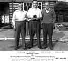 Winning team from Jessop Saville Ltd for Pashley Memorial Trophy - Interdepartmental Bowls, 1959.
