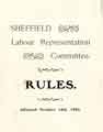 Rules of the Sheffield Labour Representation Committee