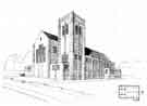 Architects drawing of proposed church, Bellhouse Road, Shiregreen