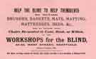 View: y11790 Advertisement for Sheffield Institution for the Blind workshops, Nos. 53 and 55 West Street