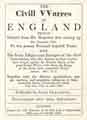 The civill warres of England briefly related from His Majesties first setting up his standard