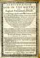 Jehovah-Jireh: God in the mount; or, England's parliamentarie-chronicle: containing a most exact narration of all the most materiall proceedings of this renowned and unparalld parliament&nbsp;bu John Vicards
