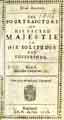 Eikon basilike : the pourtraicture of his Sacred Maiestie, in his solitudes and sufferings
