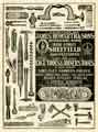 Advertisement for James Howarth and Sons, edge tool manufacturers, Broomspring Works, Bath Street