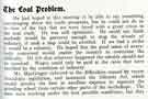 House of Saben magazine, the house organ of Sanderson Brothers and Newbould, Ltd., reference to the General Strike