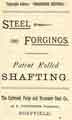 Advertisement for the Carbrook Forge and Bessemer Steel Co. manufacturers of steel forgings