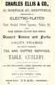 Advertisement for Charles Ellis and Co., manufacturer of electroplated cutlery, No.57 Norfolk Street